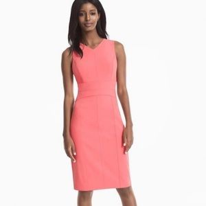 White House Black Market Sleeveless Dress US Women’s Size 6 Coral